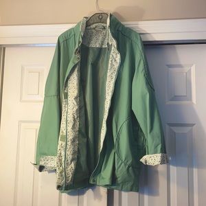 Vintage Floral Green Jacket